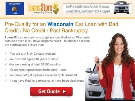 Bad Credit Car Loans Wisconsin